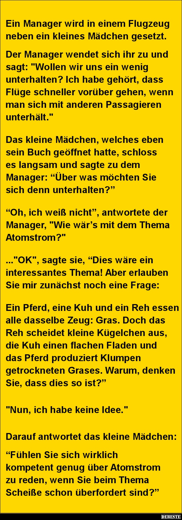 Ein Manager wird in einem Flugzeug neben.. - Lustige Bilder | DEBESTE.de