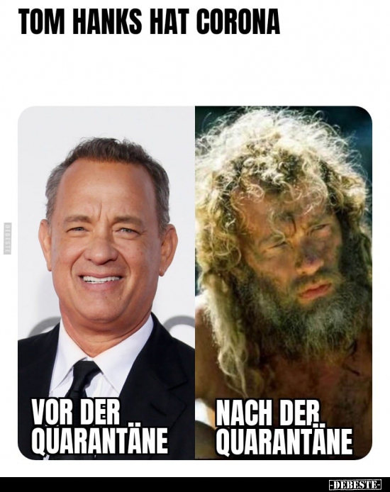 Tom Hanks hat Corona.. - Lustige Bilder | DEBESTE.de