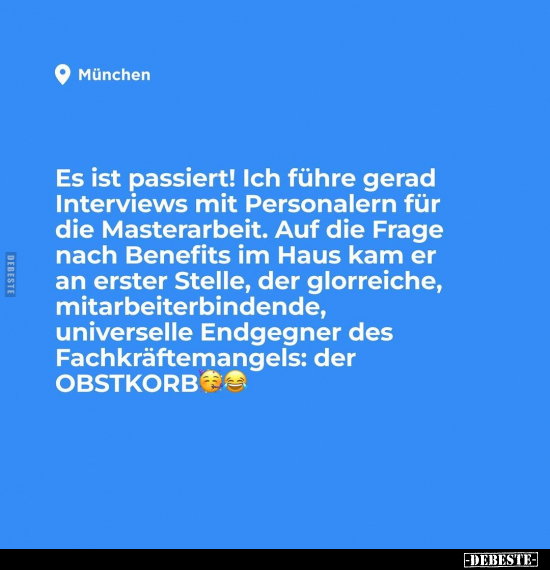 Es ist passiert! Ich führe gerad Interviews mit Personalern.. - Lustige Bilder | DEBESTE.de
