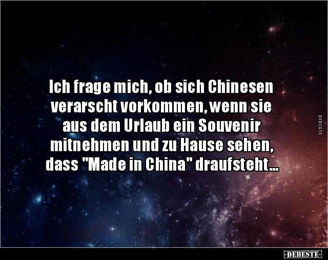 Ich frage mich, ob sich Chinesen verarscht.. - Lustige Bilder | DEBESTE.de
