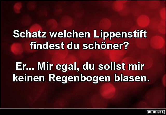 Schatz welchen Lippenstift findest du schöner? - Lustige Bilder | DEBESTE.de