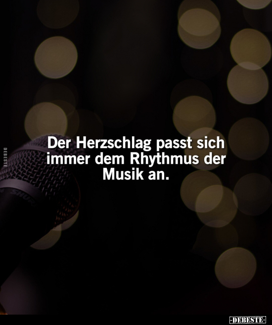 Der Herzschlag passt sich immer dem Rhythmus der Musik.. - Lustige Bilder | DEBESTE.de