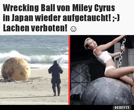 Wrecking Ball von Miley Cyrus in Japan wieder aufgetaucht!.. - Lustige Bilder | DEBESTE.de