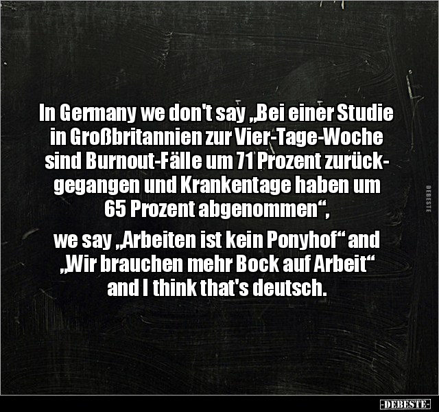 In Germany we don't say "Bei einer Studie.." - Lustige Bilder | DEBESTE.de