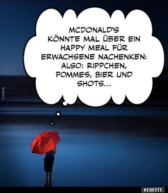 Mcdonald's könnte mal über ein Happy Meal für erwachsene.. - Lustige Bilder | DEBESTE.de