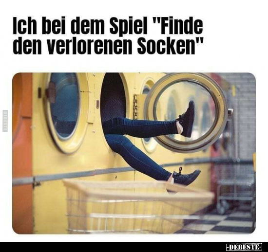Ich bei dem Spiel "Finde den verlorenen Socken".. - Lustige Bilder | DEBESTE.de