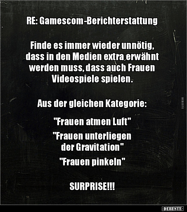 RE: Gamescom-Berichterstattung Finde es immer wieder.. - Lustige Bilder | DEBESTE.de