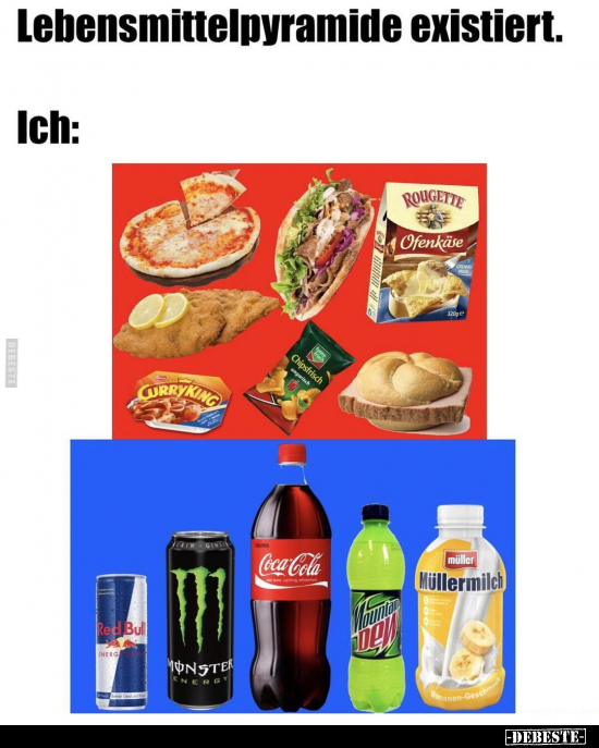 Lebensmittelpyramide existiert... - Lustige Bilder | DEBESTE.de
