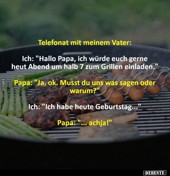 Telefonat mit meinem Vater: Ich: "Hallo Papa, ich würde.." - Lustige Bilder | DEBESTE.de