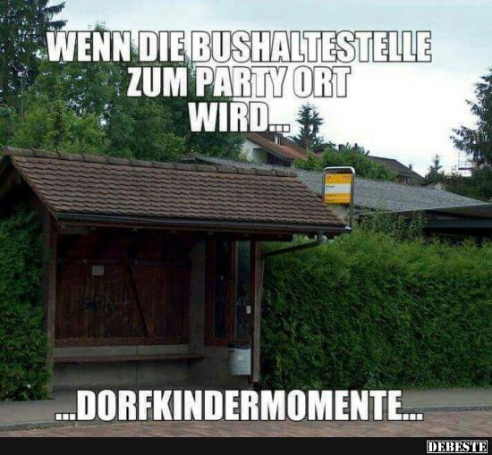 Wenn die Bushaltestelle zum Party Ort wird.. - Lustige Bilder | DEBESTE.de