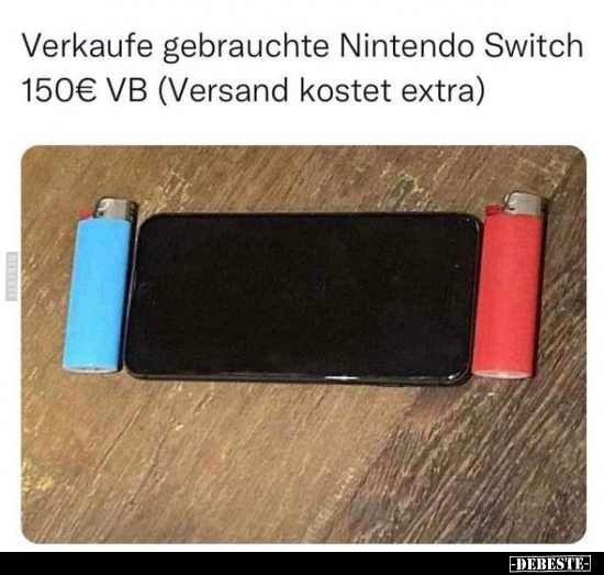 Verkaufe gebrauchte Nintendo Switch 150€ VB (Versand kostet..) - Lustige Bilder | DEBESTE.de