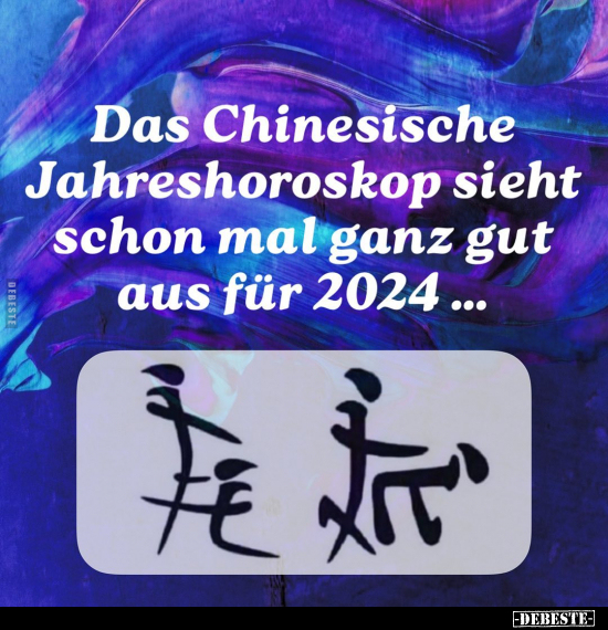 Das Chinesische Jahreshoroskop.. - Lustige Bilder | DEBESTE.de