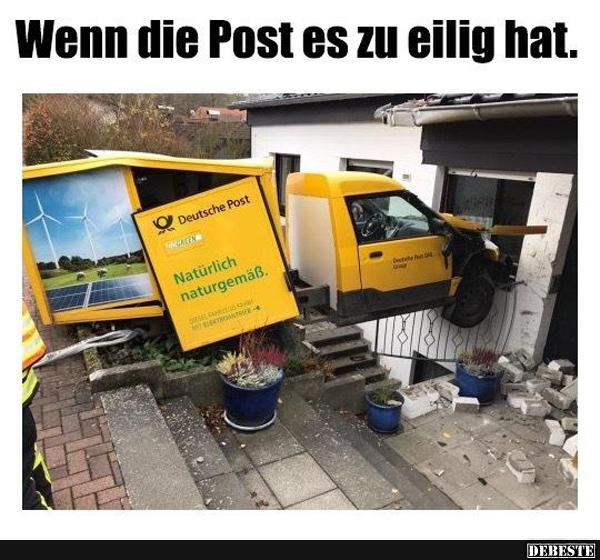 Wenn die Post es zu eilig hat.. - Lustige Bilder | DEBESTE.de