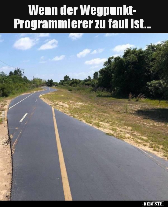 Wenn der Wegpunkt- Programmierer zu faul ist... - Lustige Bilder | DEBESTE.de