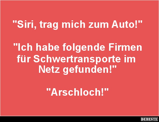 Siri, trag mich zum Auto! - Lustige Bilder | DEBESTE.de