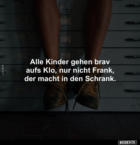 Alle Kinder gehen brav aufs Klo, nur nicht Frank.. - Lustige Bilder | DEBESTE.de