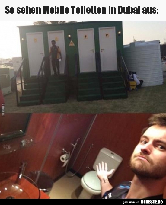So sehen Mobile Toiletten in Dubai aus.. - Lustige Bilder | DEBESTE.de
