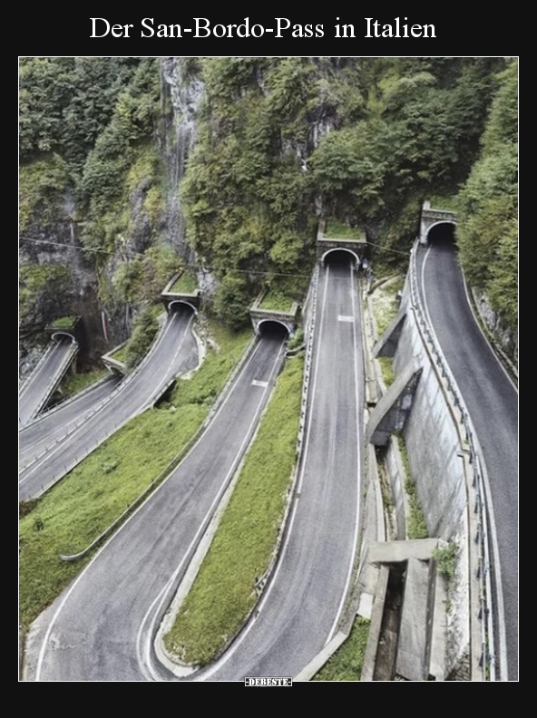 Der San-Bordo-Pass in Italien.. - Lustige Bilder | DEBESTE.de