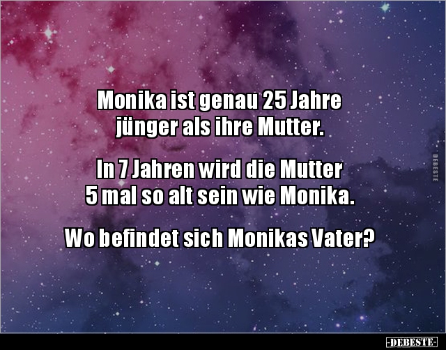 Monika ist genau 25 Jahre jünger als ihre Mutter... - Lustige Bilder | DEBESTE.de