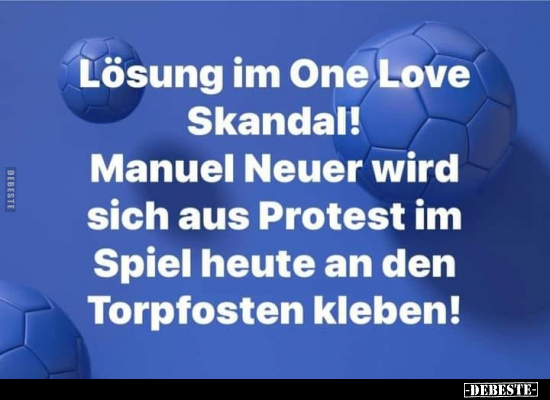Lösung im One Love Skandal! Manuel Neuer wird sich aus.. - Lustige Bilder | DEBESTE.de