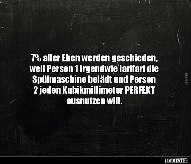 7% aller Ehen werden geschieden, weil Person 1 irgendwie.. - Lustige Bilder | DEBESTE.de