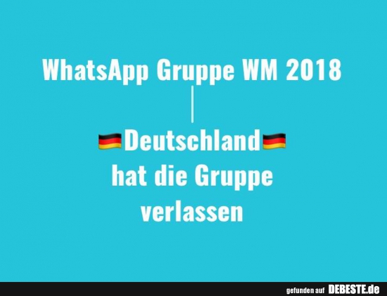 WhatsApp Gruppe WM 2018.. - Lustige Bilder | DEBESTE.de