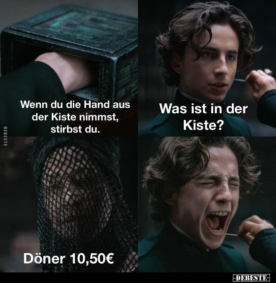 Wenn du die Hand aus der Kiste nimmst, stirbst du.. - Lustige Bilder | DEBESTE.de