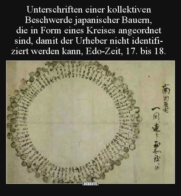 Unterschriften einer kollektiven Beschwerde japanischer.. - Lustige Bilder | DEBESTE.de