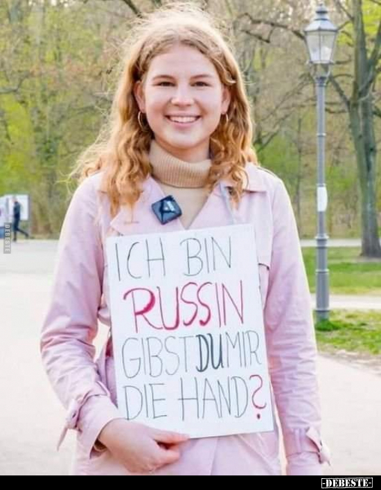 Ich bin Russin, gibst du mir die Hand?.. - Lustige Bilder | DEBESTE.de