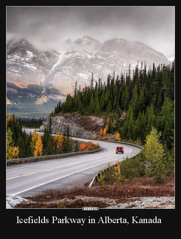 Icefields Parkway in Alberta, Kanada.. - Lustige Bilder | DEBESTE.de