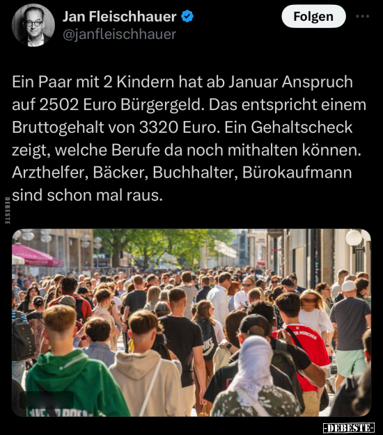 Ein Paar mit 2 Kindern hat ab Januar Anspruch auf 2502 Euro.. - Lustige Bilder | DEBESTE.de