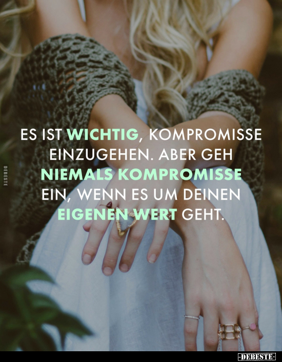 Es ist wichtig, Kompromisse einzugehen.. - Lustige Bilder | DEBESTE.de