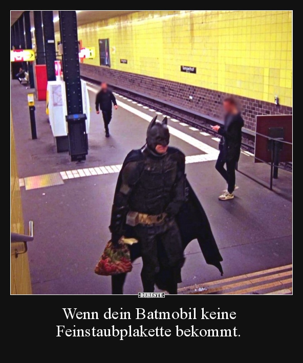 Wenn dein Batmobil keine Feinstaubplakette bekommt... - Lustige Bilder | DEBESTE.de
