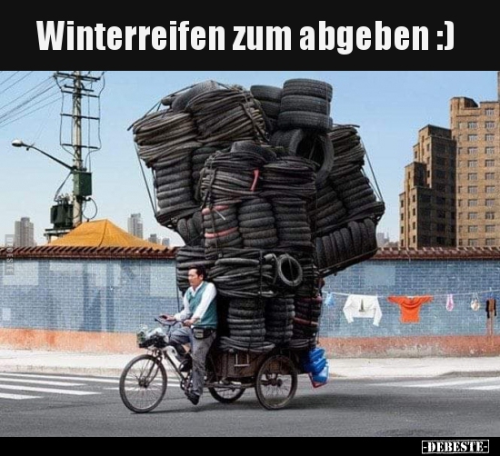 Winterreifen zum abgeben :) - Lustige Bilder | DEBESTE.de