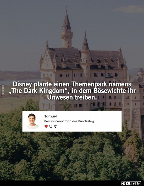 Disney plante einen Themenpark namens „The Dark Kingdom".. - Lustige Bilder | DEBESTE.de