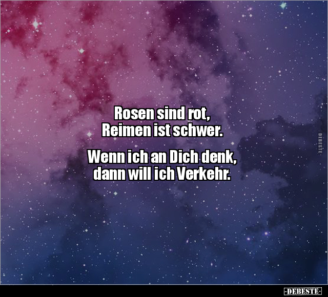 Rosen sind rot, Reimen ist schwer.. - Lustige Bilder | DEBESTE.de
