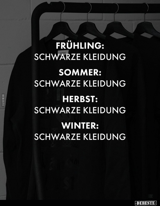 Frühling: Schwarze Kleidung... - Lustige Bilder | DEBESTE.de