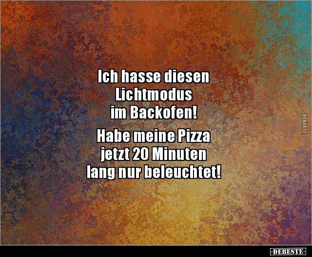 Ich hasse diesen Lichtmodus im Backofen!.. - Lustige Bilder | DEBESTE.de