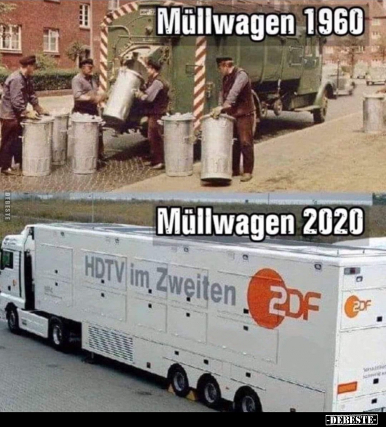 Müllwagen 1960/2020.. - Lustige Bilder | DEBESTE.de