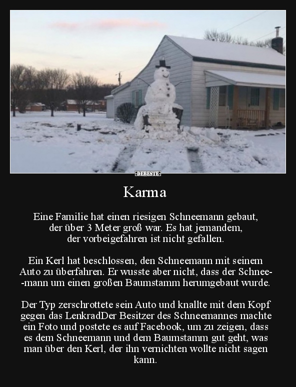 Karma.. - Lustige Bilder | DEBESTE.de