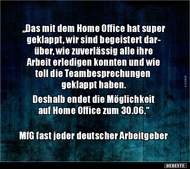 "Das mit dem Home Office hat super geklappt, wir sind.." - Lustige Bilder | DEBESTE.de