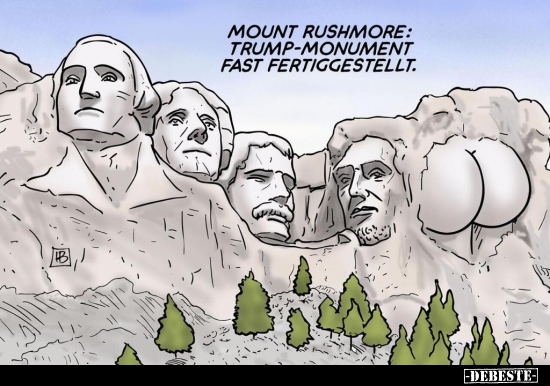 Mount Rushmore: Trump-Monument fast fertiggestellt... - Lustige Bilder | DEBESTE.de