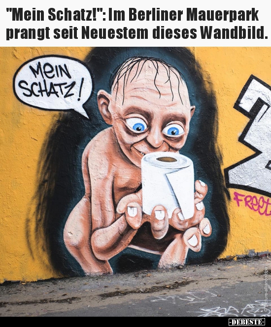 "Mein Schatz!": Im Berliner Mauerpark prangt seit Neuestem.. - Lustige Bilder | DEBESTE.de