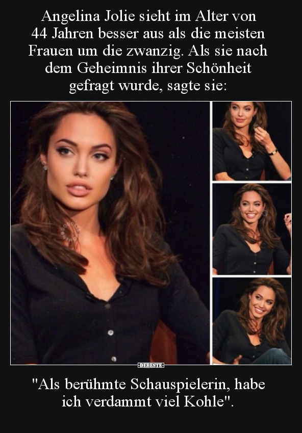 Angelina Jolie sieht im Alter von 44 Jahren besser aus als.. - Lustige Bilder | DEBESTE.de