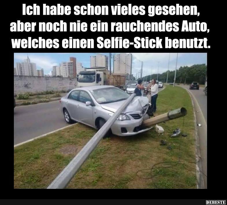 Ich habe schon vieles gesehen, aber noch nie ein rauchendes Auto.. - Lustige Bilder | DEBESTE.de