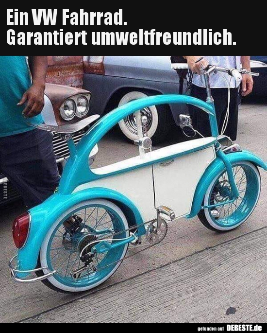 Ein VW Fahrrad. Garantiert umweltfreundlich... - Lustige Bilder | DEBESTE.de