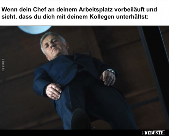 Wenn dein Chef an deinem Arbeitsplatz vorbeiläuft und.. - Lustige Bilder | DEBESTE.de