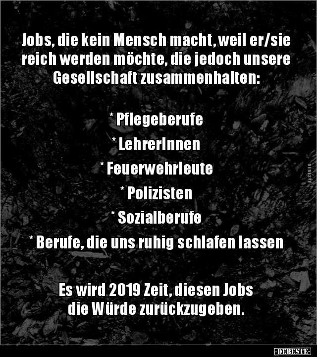 Jobs, die kein Mensch macht, weil er/sie reich werden.. - Lustige Bilder | DEBESTE.de