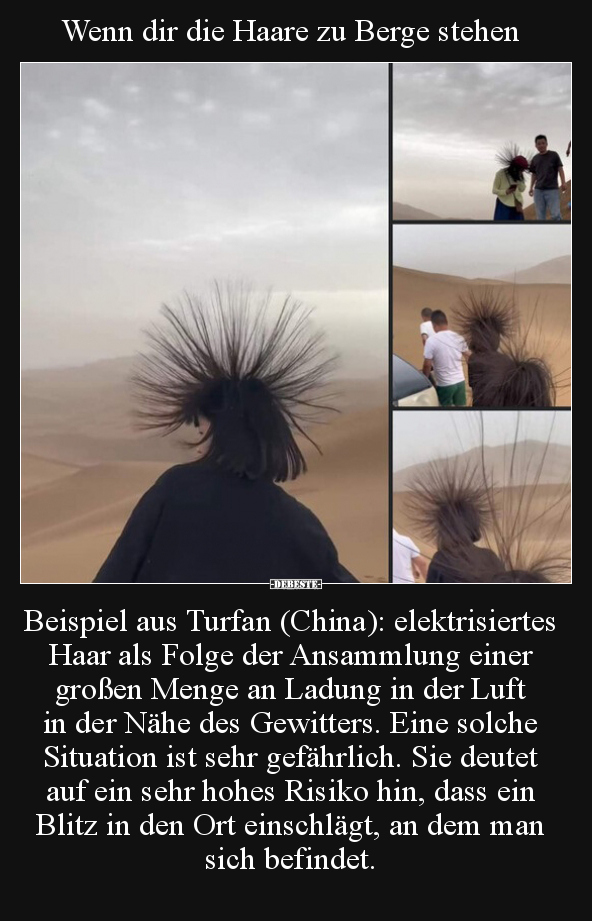 Wenn dir die Haare zu Berge stehen.. - Lustige Bilder | DEBESTE.de