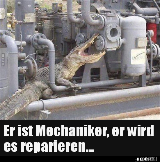 Er ist Mechaniker, er wird es reparieren... - Lustige Bilder | DEBESTE.de